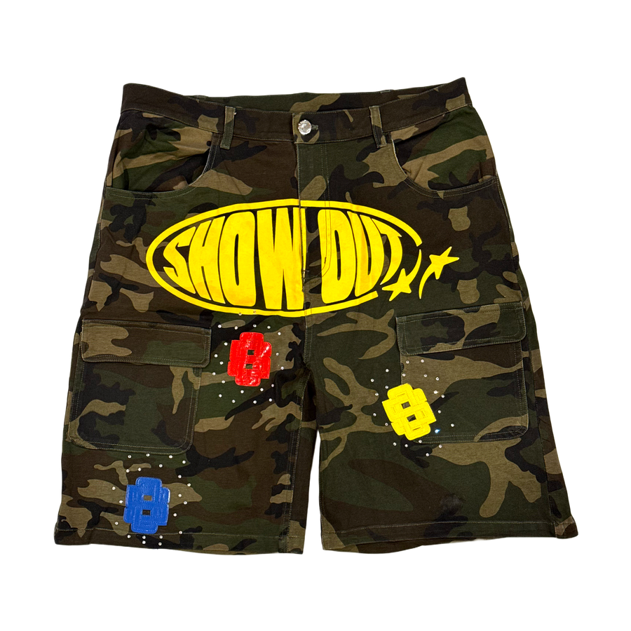 SHOW OUT Camo Shorts